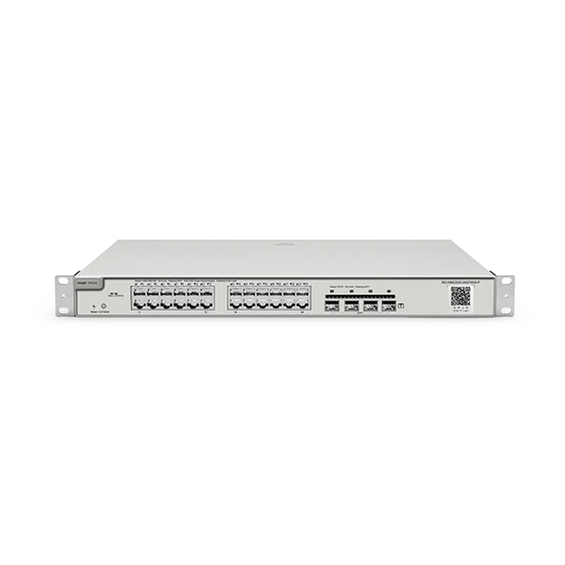 Reyee RG-NBS3200-24GT4XS-P 24 Portlu, 10/100/1000 Gigabit, L2 Yönetilebilir Switch, 4*10G SFP, 24 Port PoE (370W)
